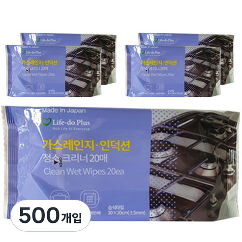 라이프도 크린쿠루 가스레인지 인덕션 청소크리너, 5개