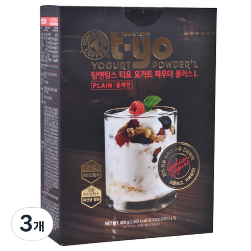 탐앤탐스 티요 요거트 파우더 플러스 L, 800g, 1개입, 3개