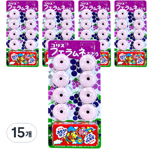 휘슬라무네 휘파람 사탕 포도맛, 22g, 15개