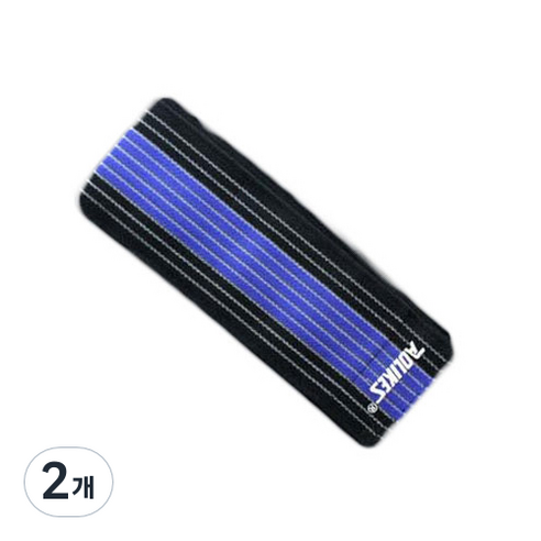 라이프포인트 탄력붕대형 압박 팔꿈치 보호대 70cm 블랙블루, 2개