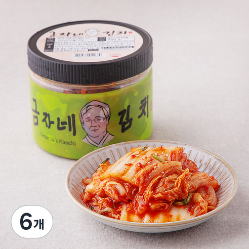 금자네 썰은 배추김치, 500g, 6개