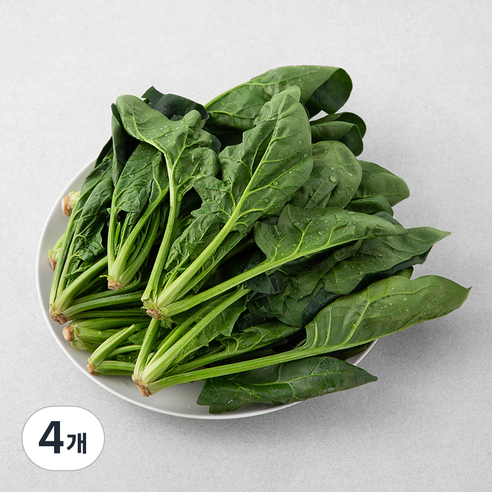 국내산 시금치, 600g, 4개