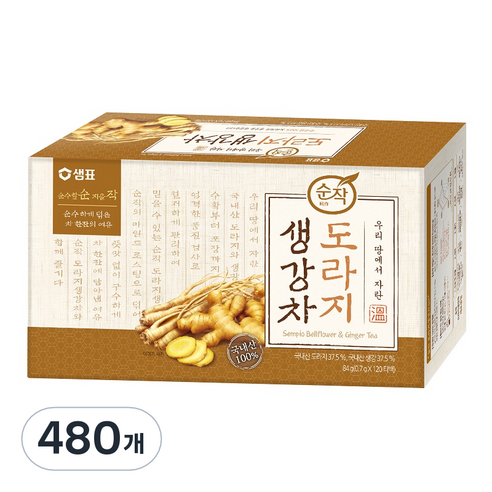 순작 도라지 생강차, 0.7g, 480개
