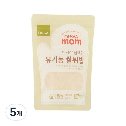 올가홀푸드 유기농 쌀튀밥 65g, 쌀, 5개