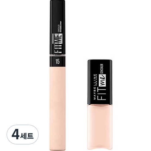메이블린 핏미 컨실러 6.8ml + 미니 컨실러 2.8ml 세트, 15 페어(컨실러), 10 라이트(미니컨실러), 4세트