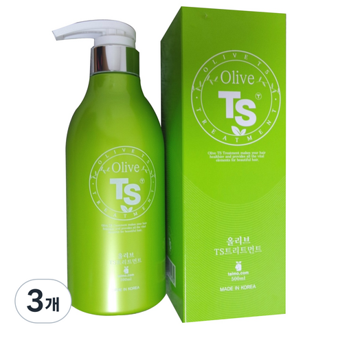 TS 올리브 헤어 트리트먼트, 500ml, 3개
