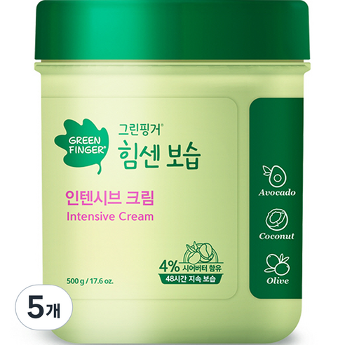 그린핑거 힘센 보습 인텐시브 크림 머스크향, 500g, 1개