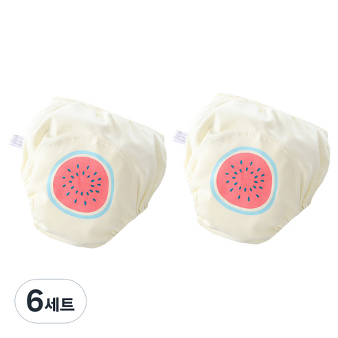 베베니즈 후르츠 유아 배변훈련팬티 2p, 워터멜론, 6세트