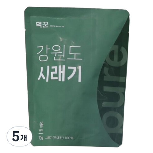 먹꾼 바로먹는 동결건조 강원도 시래기, 5개, 10g