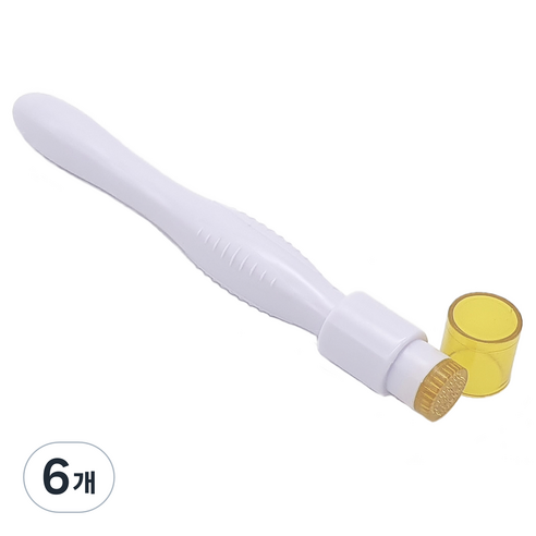 리프티 더마스탬프 40핀 MTS 홈케어 미용기기 0.25mm, 주황색, 6개