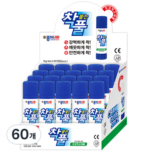 종이나라 착풀, 15g, 60개