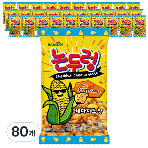 논두렁 체다치즈맛, 40g, 80개