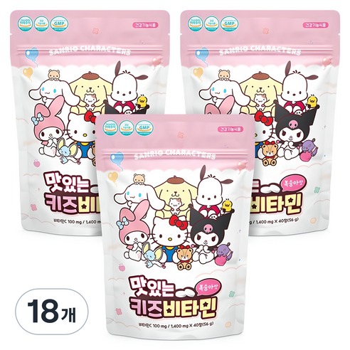 아텍스 맛있는 키즈비타민, 40정, 18개