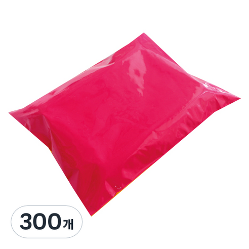 LDPE 이중지 택배봉투 핑크, 300개