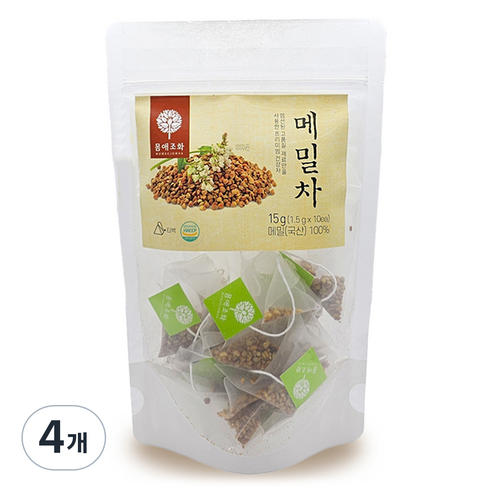 몸애조화 메밀차 티백, 1.5g, 10개입, 4개