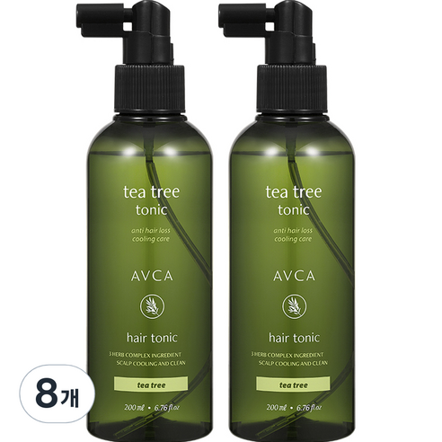 아브카 두피케어 탈모증상완화 티트리 헤어토닉, 200ml, 8개
