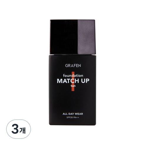그라펜 매치업 파운데이션 40ml, 25 Tan, 3개