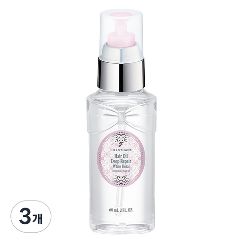 질스튜어트 화이트 플로럴 헤어 오일 딥 리페어, 60ml, 3개