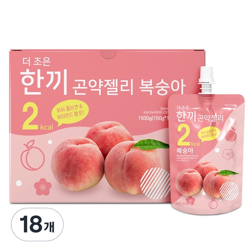 더존건강 더조은 한끼 곤약젤리 복숭아, 150ml, 180개