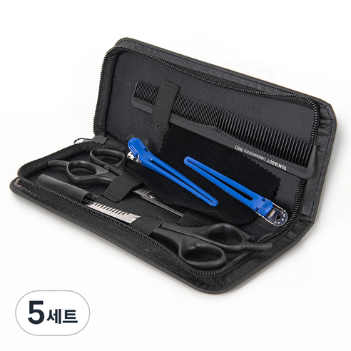 온비유 가정용 미용가위 7종 실속세트, 5세트, 혼합색상