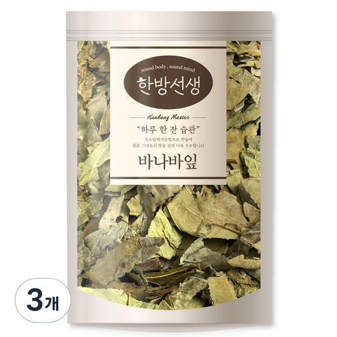 한방선생 잘게자른 건 바나바잎, 400g, 3개
