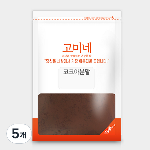 고미네 코코아 분말, 500g, 1개입, 5개
