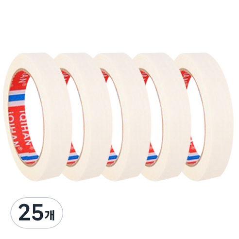 iQIHAN 다다 마스킹테이프 20 mm x 20 m, 25개