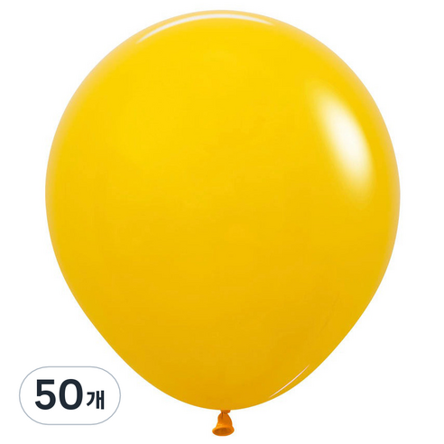 셈퍼텍스 풍선 45cm, 허니옐로우, 50개