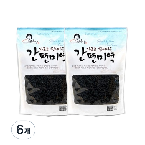 안옥남 자르고 씻어나온 간편미역, 300g, 6개