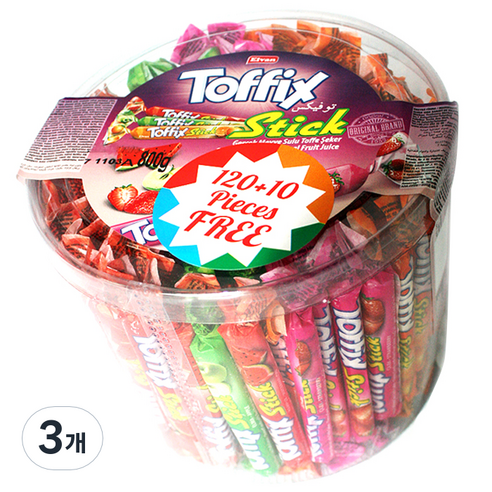 엘반 토픽스 스틱 츄잉캔디, 800g, 3개