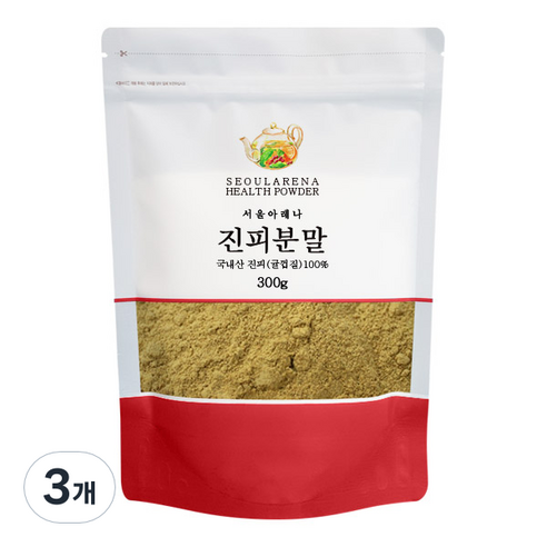 진피 분말, 300g, 3개