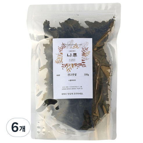 나물투데이 국내산 건고춧잎, 100g, 6개