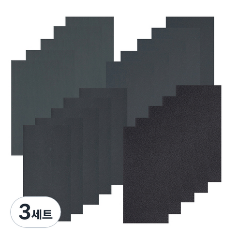 지오비즈 종이사포 4종 20장 세트, 3세트