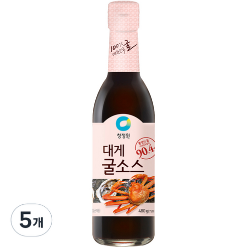 대상 청정원 대게 굴소스, 480g, 5개