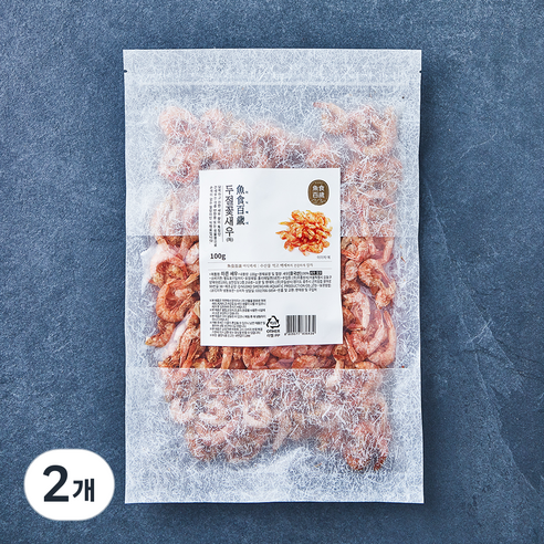 어식백세 두절 꽃새우 특, 100g, 2개