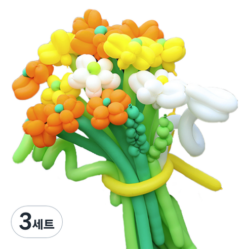 타이탄 잔치 생일 파티 이벤트 풍선 꽃다발 플라워 + 펌프 세트, 9(풍선), 랜덤발송(펌프), 3세트