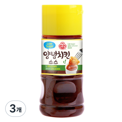 오뚜기 Low Sugar 양념치킨 소스, 300g, 3개