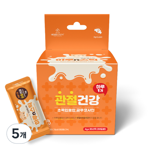 하루n스틱 고양이 영양제, 30회분, 뼈/관절강화, 5개
