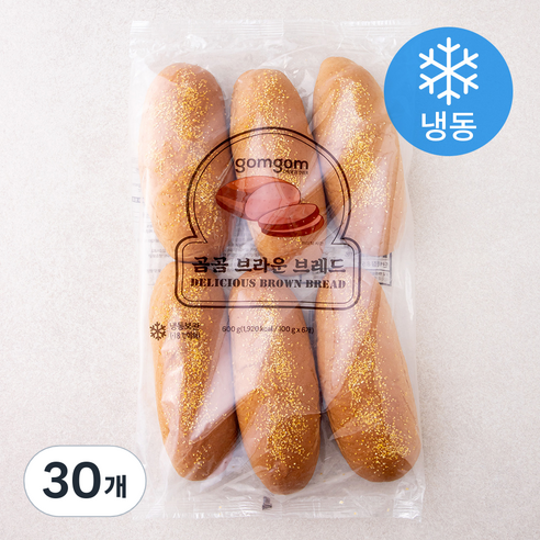 곰곰 브라운브레드, 100g, 6개입, 5개
