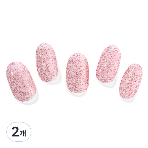모노몬드 젤네일 스티커, 2개, 135 Pink glitter