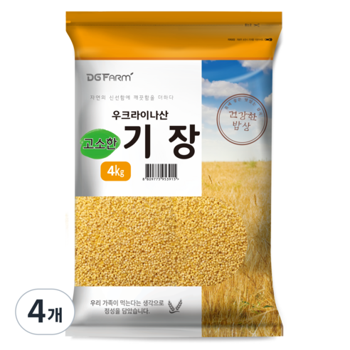 건강한밥상 고소한 기장, 4kg, 4개