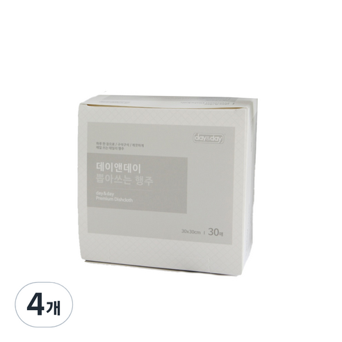데이앤데이 뽑아쓰는 행주, 30개, 4개