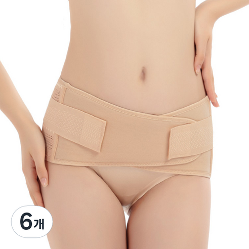 콩 산후 골반 밴드 베이지 L, 6개