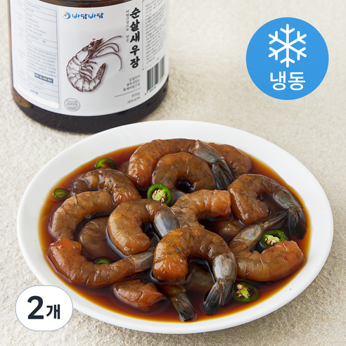 바담바담 순살 간장 새우장 (냉동), 600g, 2개