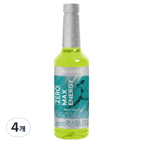 네이쳐티 zero 맥스 에너지 시럽, 4개, 700ml