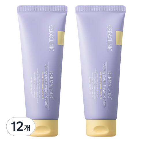 세라클리닉 더마이드 4.0 컬링 크림 프로테인 퀀치, 12개, 150ml