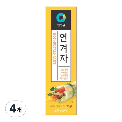 청정원 연겨자, 95g, 4개
