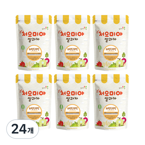 쌀과자마을 처으미야 퍼핑 과자, 단호박, 24개, 50g