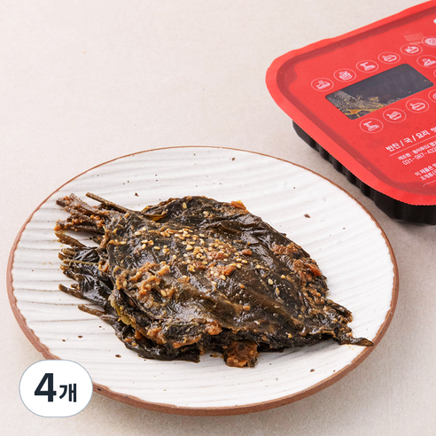 된장깻잎 절임, 300g, 4개