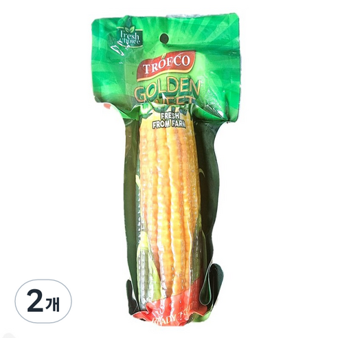 달콤한 삶은 옥수수, 2개, 250g